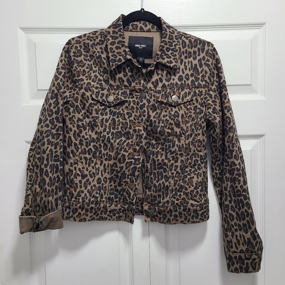 Nine West Sarah Denim‎ Jacket In Tan Bengal Bonanza Small - Picture 2 of 12